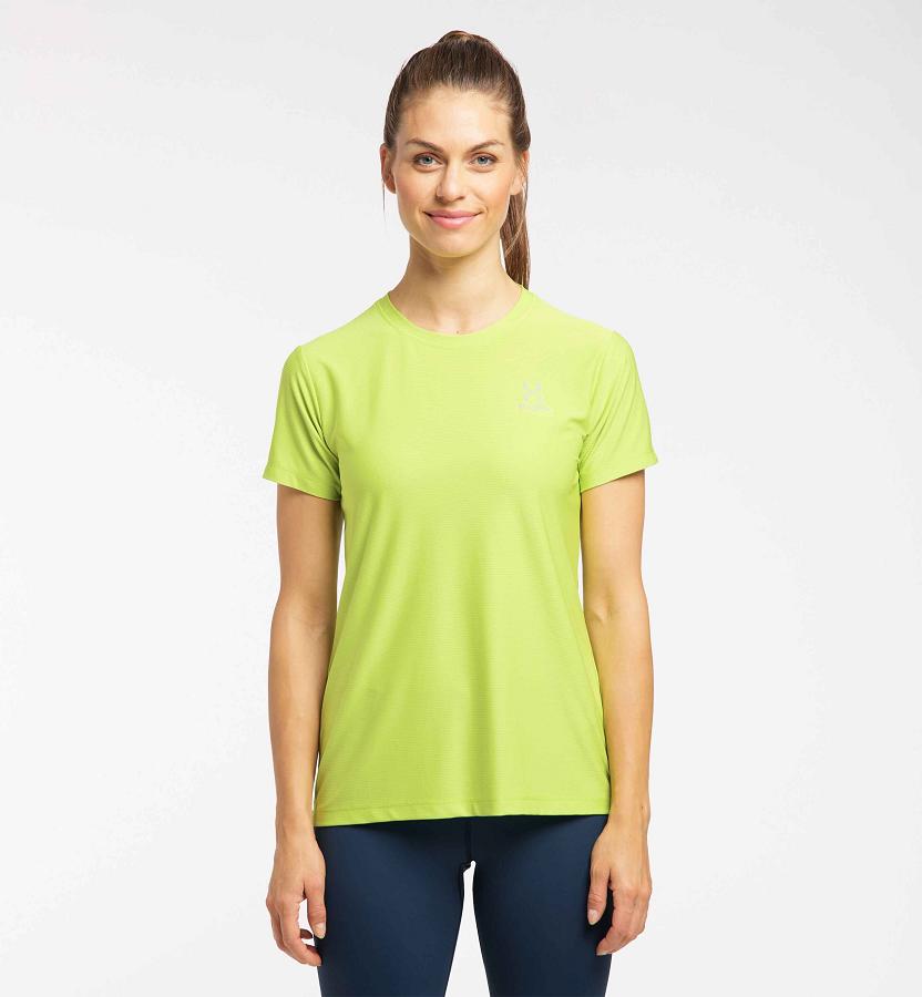 Haglöfs L.I.M Tech T-Shirt Light Green For Womens BPVZE9860 Australia